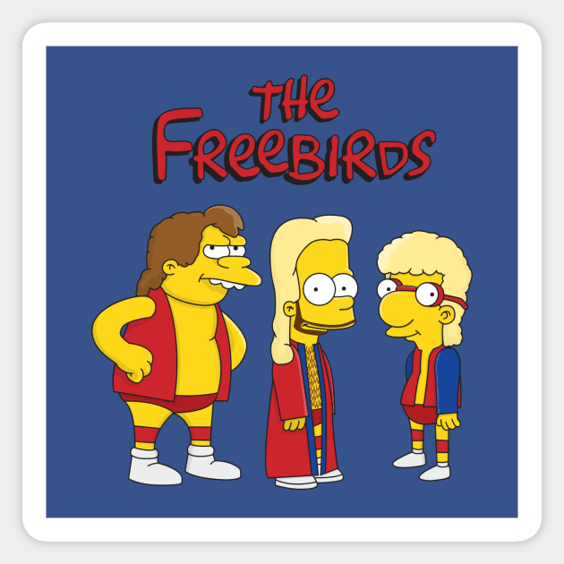 The Fabulous Freebirds - Simpsons Sticker by Mark Out Market